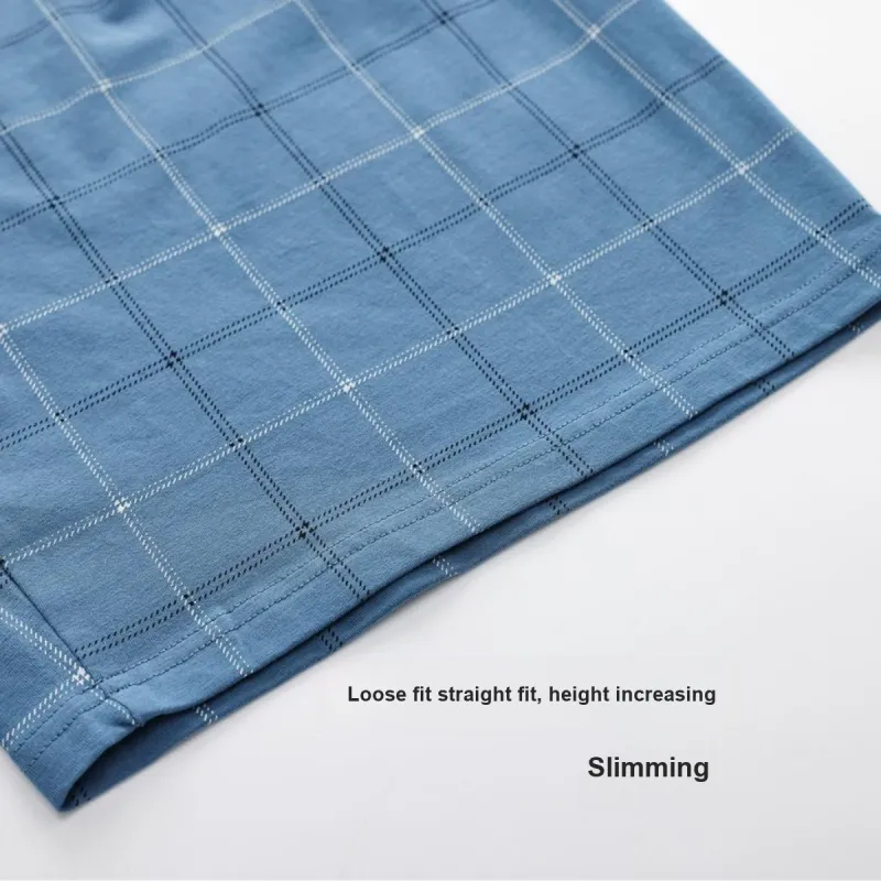 FARO Pajama Pants Men's Blue Plaid-6