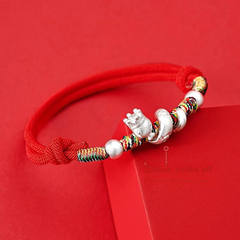 YINGNIXINDONG 999 Fine Silver Bracelets Unisex-2