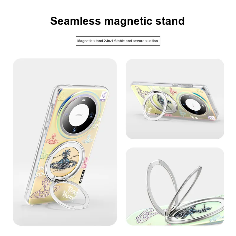 Marsfield Acrylic Material Rotate The Magnetic Bracket Phone Cases Compatibility Huawei Mate 70/60/50/P70/60-3