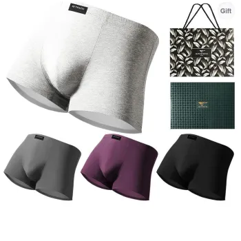 SEPTWOLVES Underpants Men's 4 Piece Gift Box Set+Shopping Bag