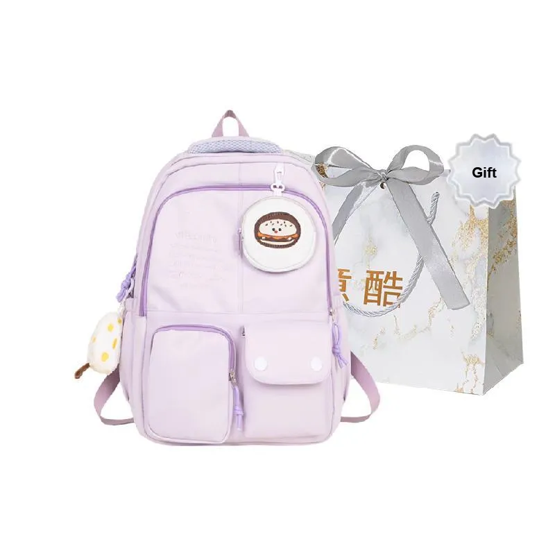 Cool Nylon Backpack Unisex Multicolor