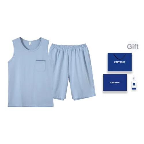 Плавающие светлые острова Пижама Набор Мужской Подарочный набор Коробка Azure