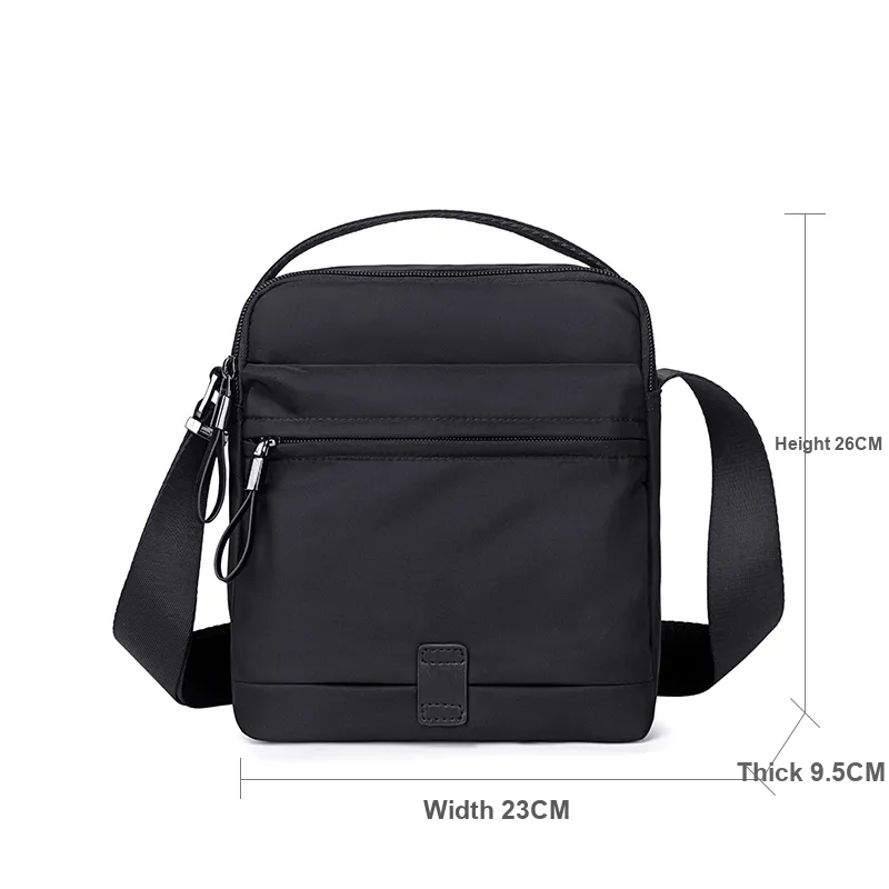BJIAX Nylon Crossbody Handbag Shoulder Bag Regular Men's Black/Blue Camouflage-9