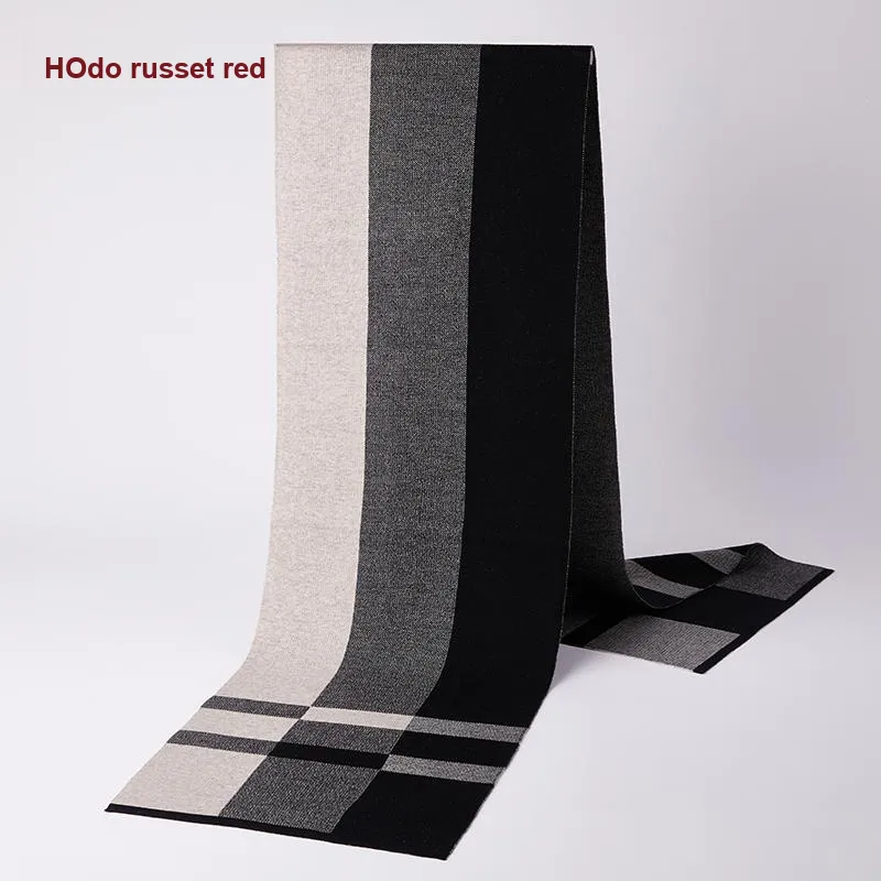 Red bean Knit Scarves Men-21