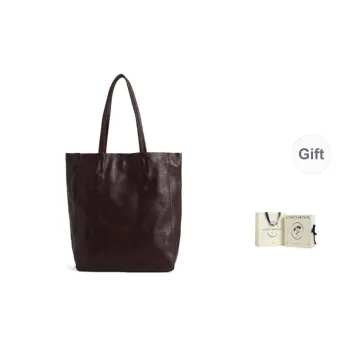 COCOEVA Cow Leather Tote Bag Shopping Bag Shoulder Bags Women's Coffee/Black/Brown
