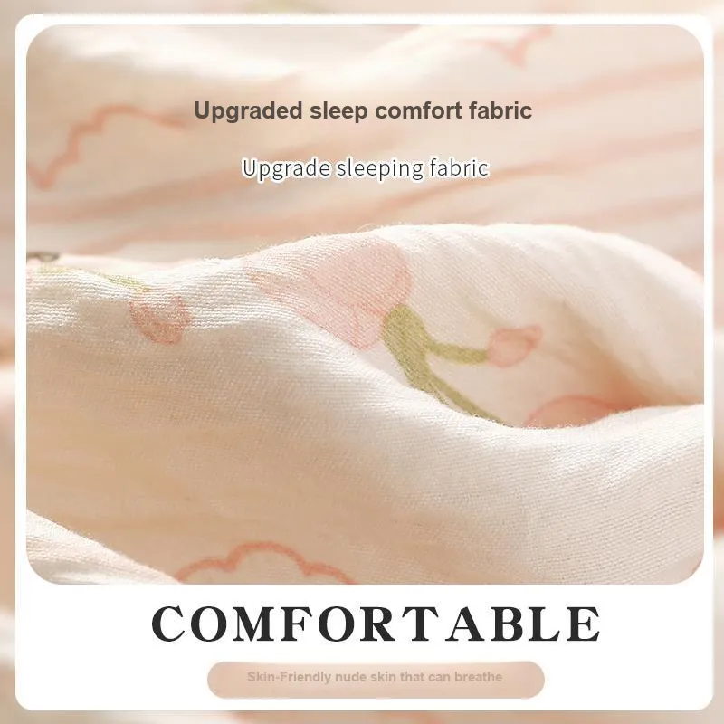 XIAFENYAN Pajama Set Women's Apricot-3