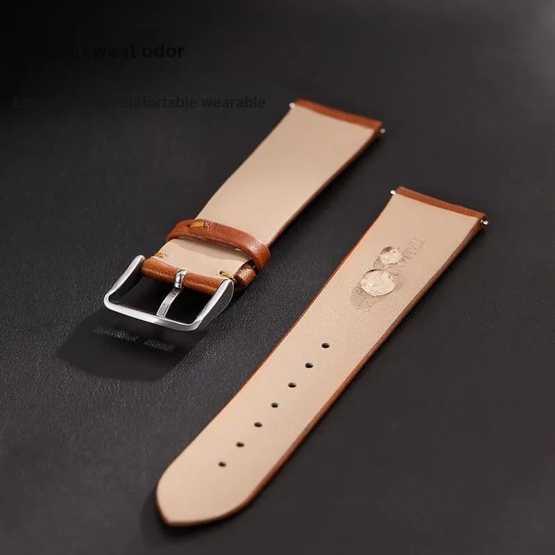 IStrap Omega MIDO Citizen Armani Longines Compatibility Watch Band 18/19/20/21/22mm Cowhide Leather Material-5