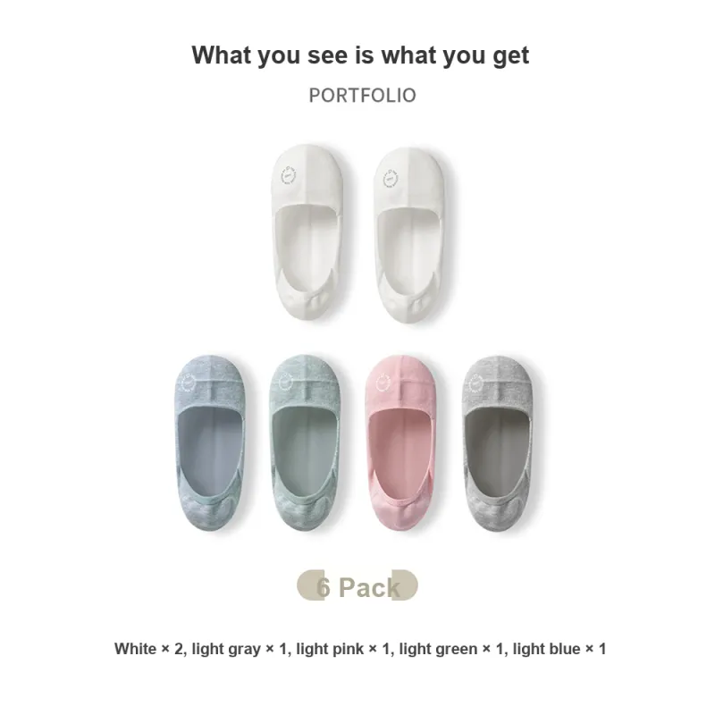 PL No Show Socks Women's 6 Pack-1