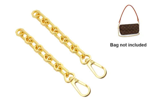 Ingenuity Handmade Shoulder Strap Bag Gold Extender Chain 15cm Double Bar