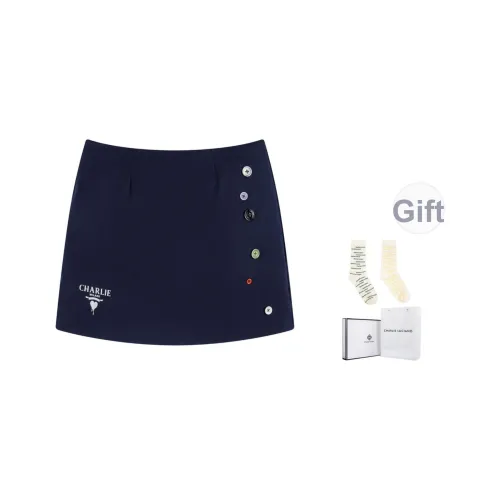 Charlie Luciano Повседневные короткие юбки Женские Темно-синий