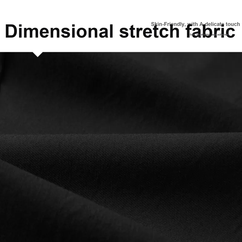HLA Casual Pants Men Black Pattern D6-2