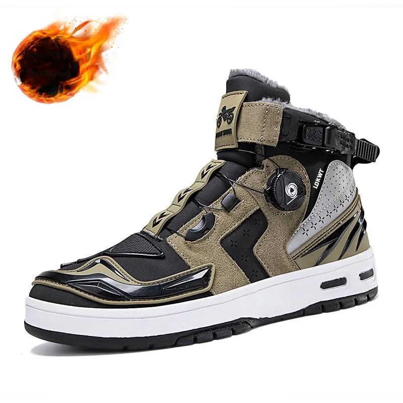 LOKWT Cushioning Anti-Slip Wear-Resistant Water-Resistant Impact-Resistant Mid-Top Cycling Shoes Unisex-19