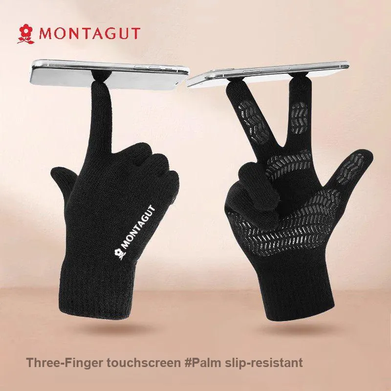Montagut Yarn Knit Gloves Unisex-2