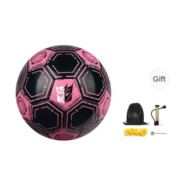 ProSelect x Transformers Size 5 Soccer PU Machine Stitched Soccer Ball Unisex Black Pink
