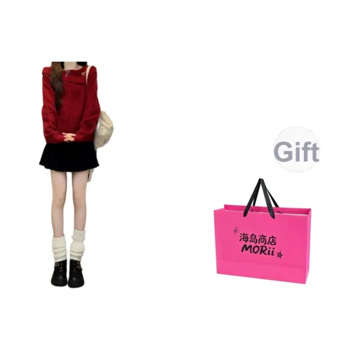 MORii Красный Женский Трикотаж