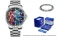 Silver Case Color Dial Steel Band-Blue Whale Box (Bracelet)
