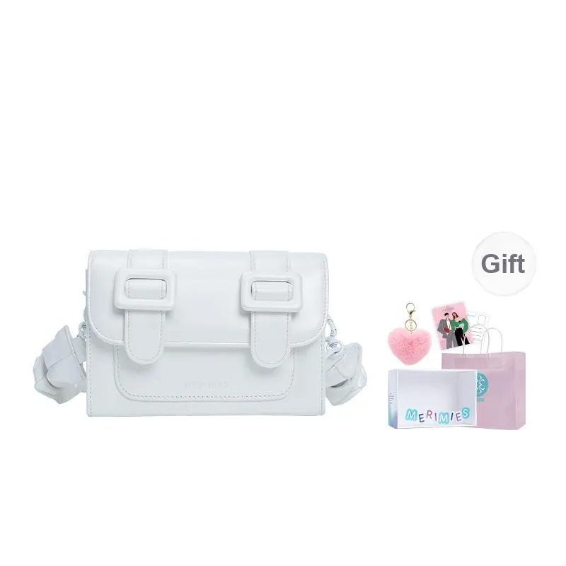 MERIMIES Artificial Leather Shoulder Bag, Crossbody Bag Trumpets Women's White-0