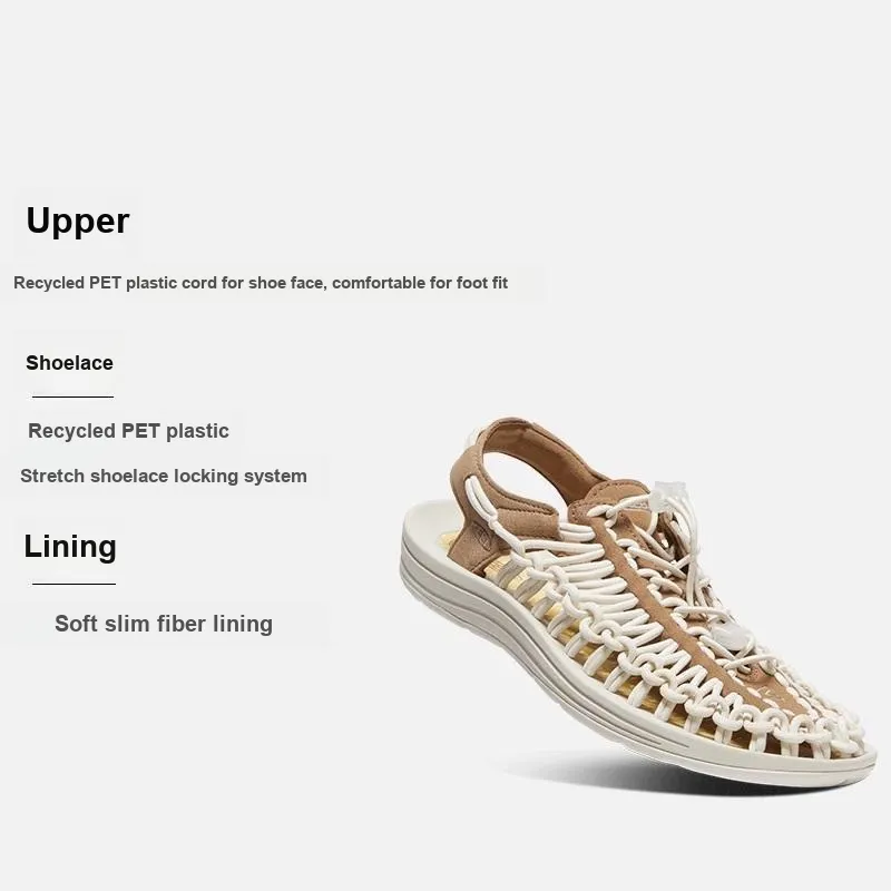 EMMI x KEEN Uneek Breathable River Trekking Shoes Women's Baked Coconut Color/Birch Wood-4