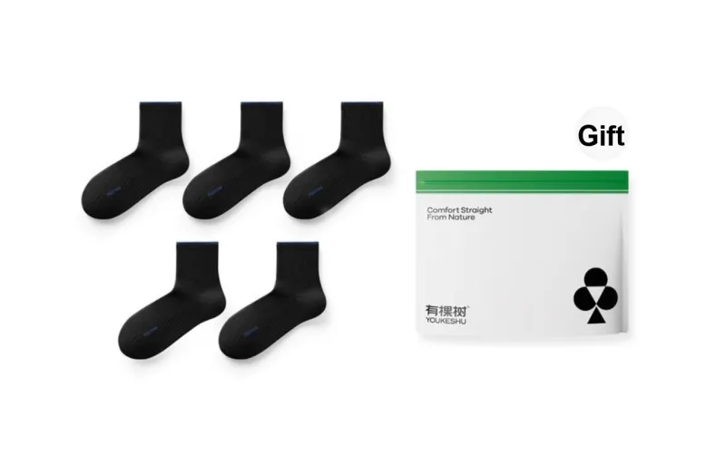 YOUKESHU Mid Calf Socks Men's Combo Set-24