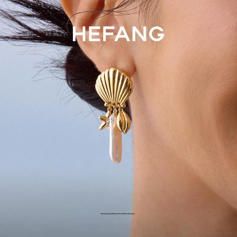 HEFANG S925 Silver Earrings Women's-2