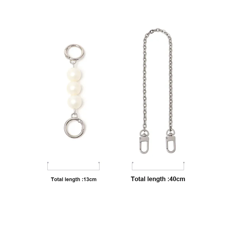Gloya Metal Bag Accessory Women's Gold Tone/White-36