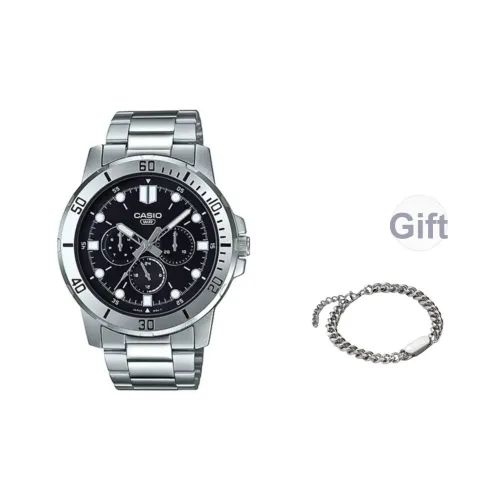 CASIO Кварцевый механизм Часы Мужские Черный циферблат