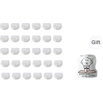 YU HSI x NAIWAJIAZU LIANMINGKUAN Disposable Underwear Women's Shopping Bag 30 Pack White