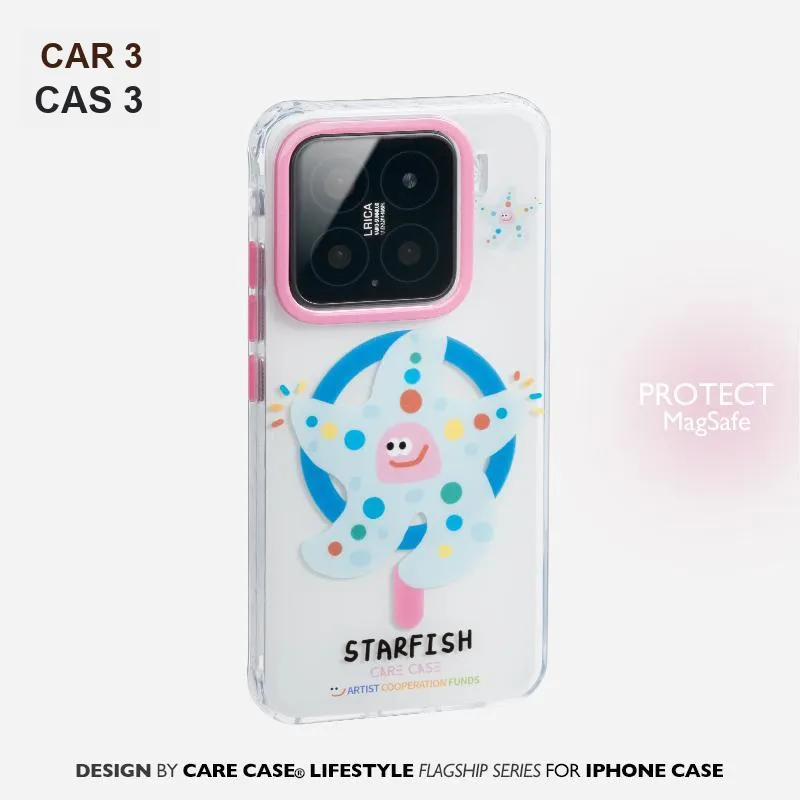 CARECASE TPU Material Creative Print Collection Magnetic Phone Case Compatibility With Xiaomi 15/15 Pro-1