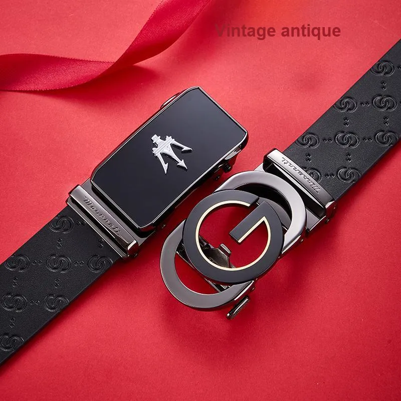 Maserati Cow Leather Belt Men's 3.5cm-2
