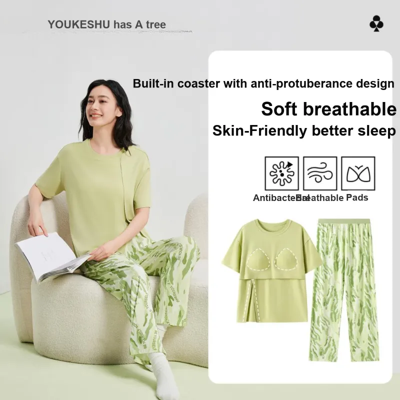 YOUKESHU Pajama Set Women's Shopping Bag-1