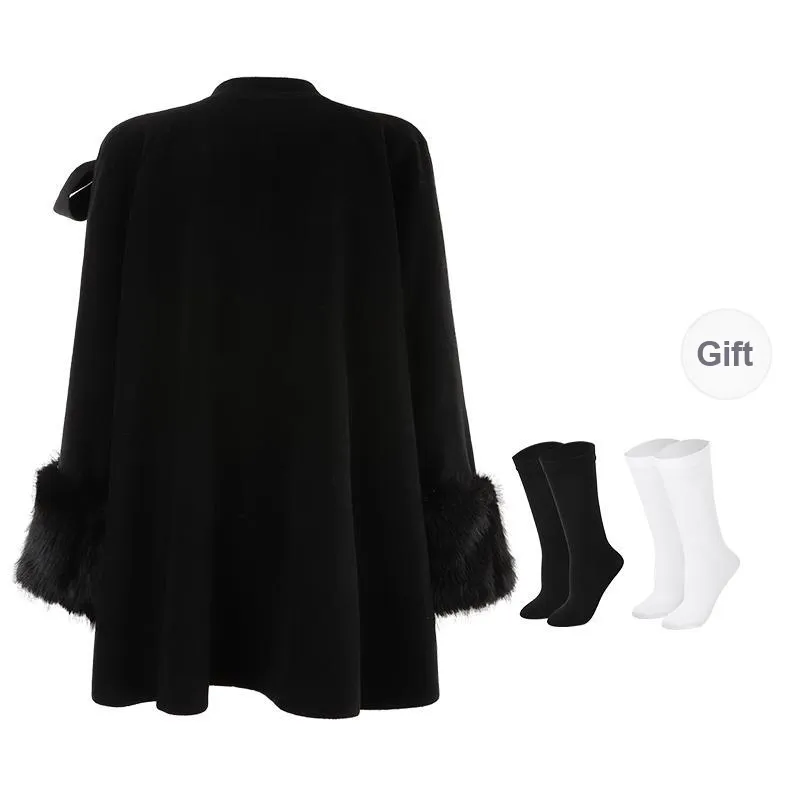 BSEVENI Coats Women's Black-1
