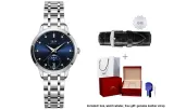 Blue Dial Steel Band-Women's Watch