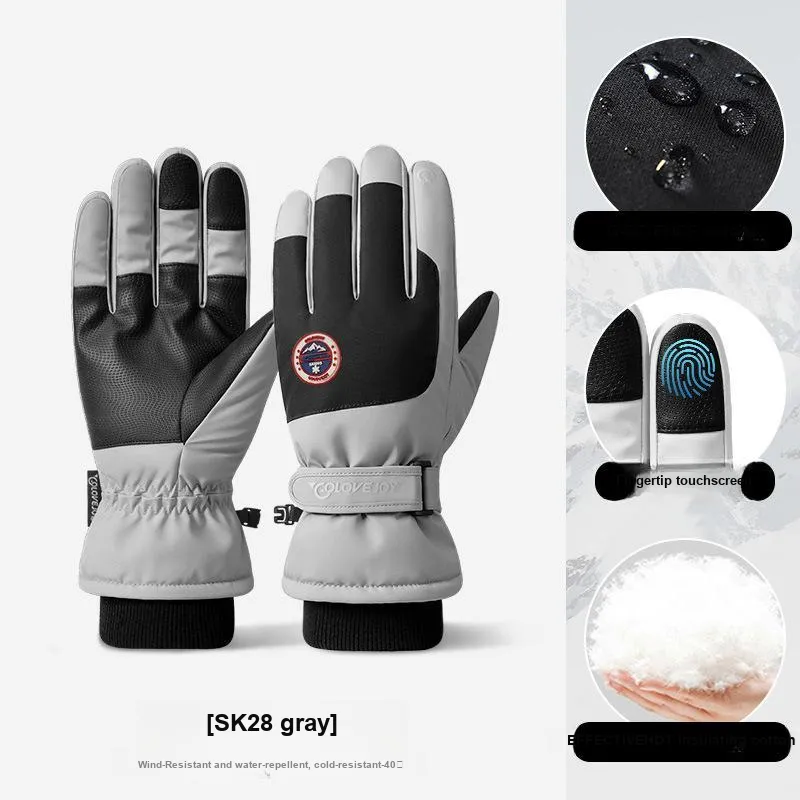 ZHIYILIANGPIN Ski Gloves Mittens Unisex-4