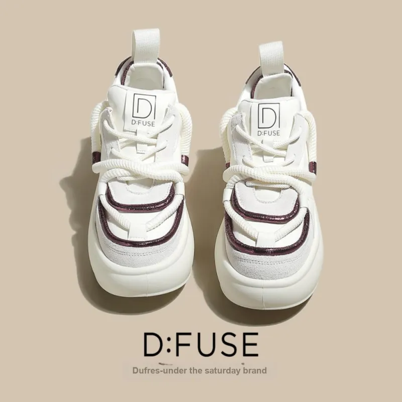 D FUSE SCANDINAVIA Puffy Shoes Anti Slip And Wear Resistant Lightweight Low Top Skateboard Shoes Women's-2
