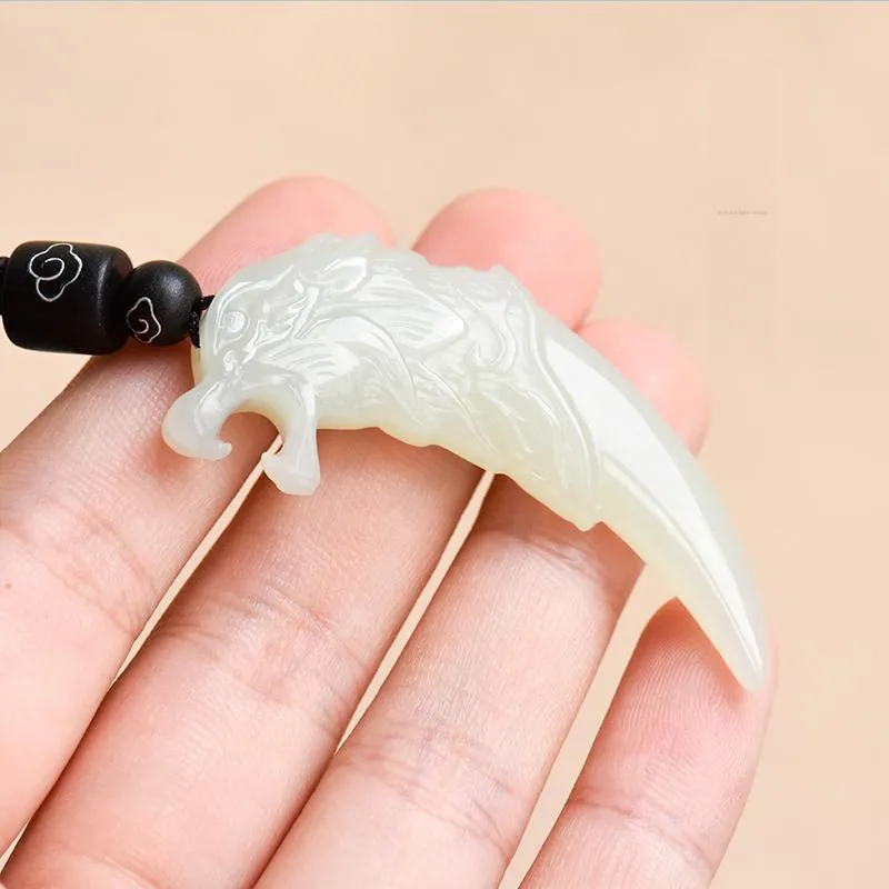 KUNYUYAO Pendants White Jade/Pale Greenish White Jade Unisex-3