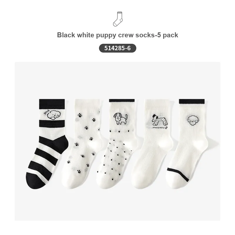 Caramella Mid-Calf Socks Women's 5 Pack-23