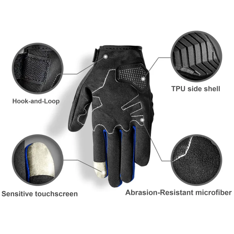 TANLU Cycling Gear Glove Mountaineering & Outdoor Sports Unisex Pearlescent Fabric PVC-5