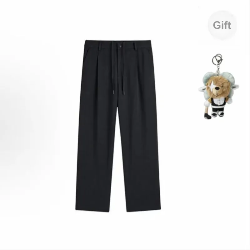 PEACEBIRD MEN Business Black Men's Suit Trouser With Casual Pants Men's-5