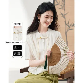 XINFEIYU Shirts Women's Beige