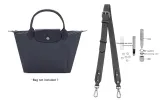 [Graphite Gray]86-103cm Crossbody Shoulder Strap Set[Top Grain Cow Leather]