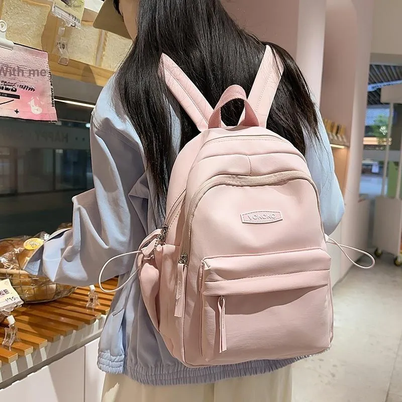 BRABOSTON Nylon Backpack Tubas Women's Black/Pink/Yellow/Purple/Blue-8