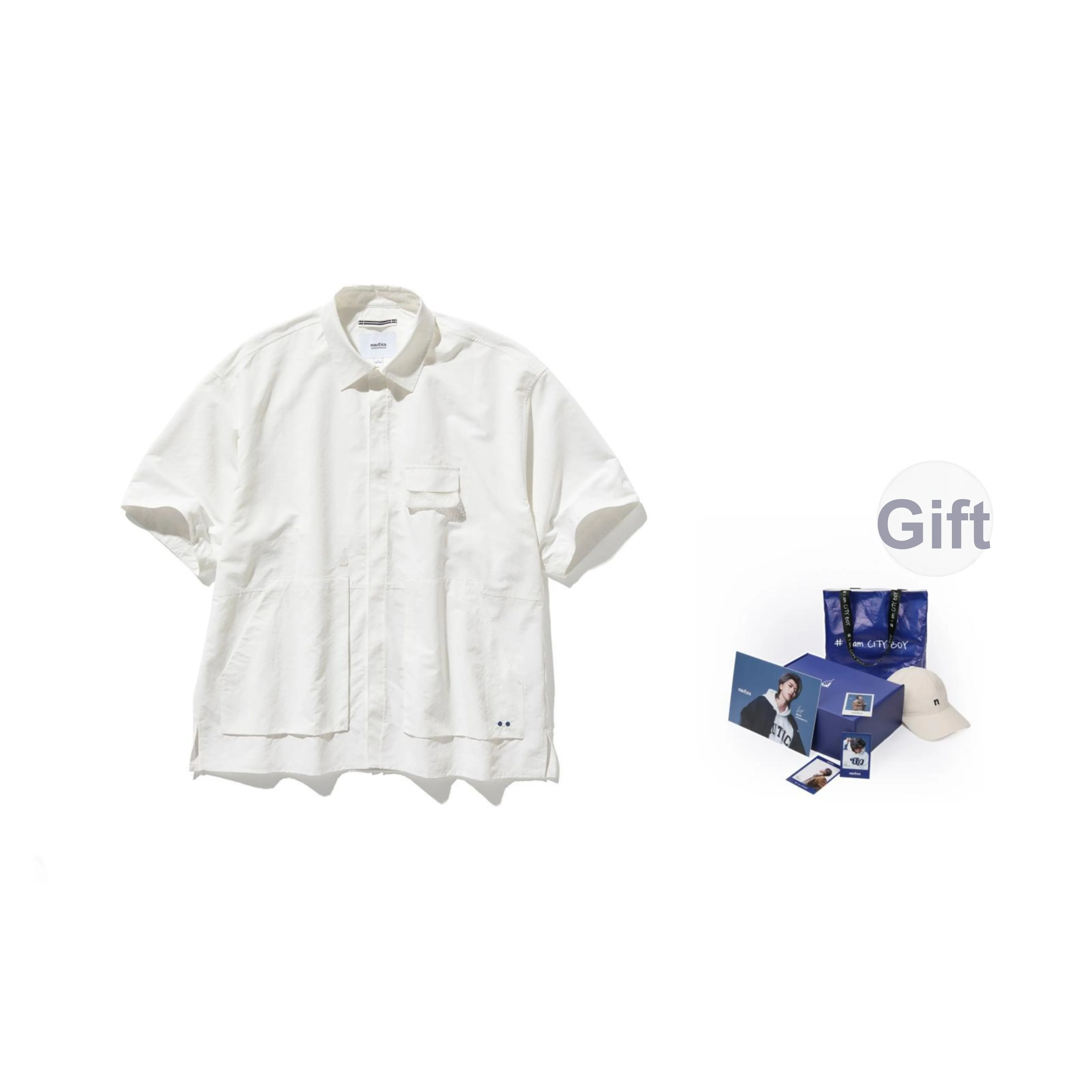 Nautica White Sail Рубашка Унисекс