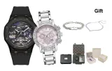 Black Mechanical+Rouge Pink[Bracelet Clothing Sets]
