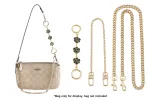 Black Camellia+40cm Copper Decorative Chain+100cm Crossbody Chain