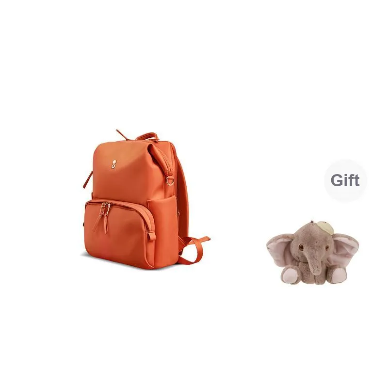 ECHOLAC Fabric Backpack Women's Gray/Pink/Black/Orange/Lake Green-20