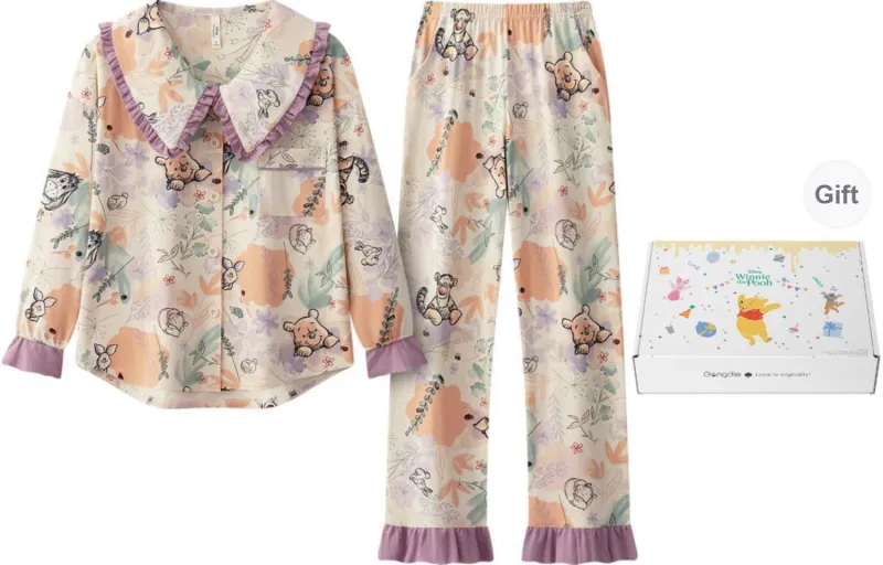 Gongdie x Disney Pajama Set Women's Multicolor Gift Box Set-0