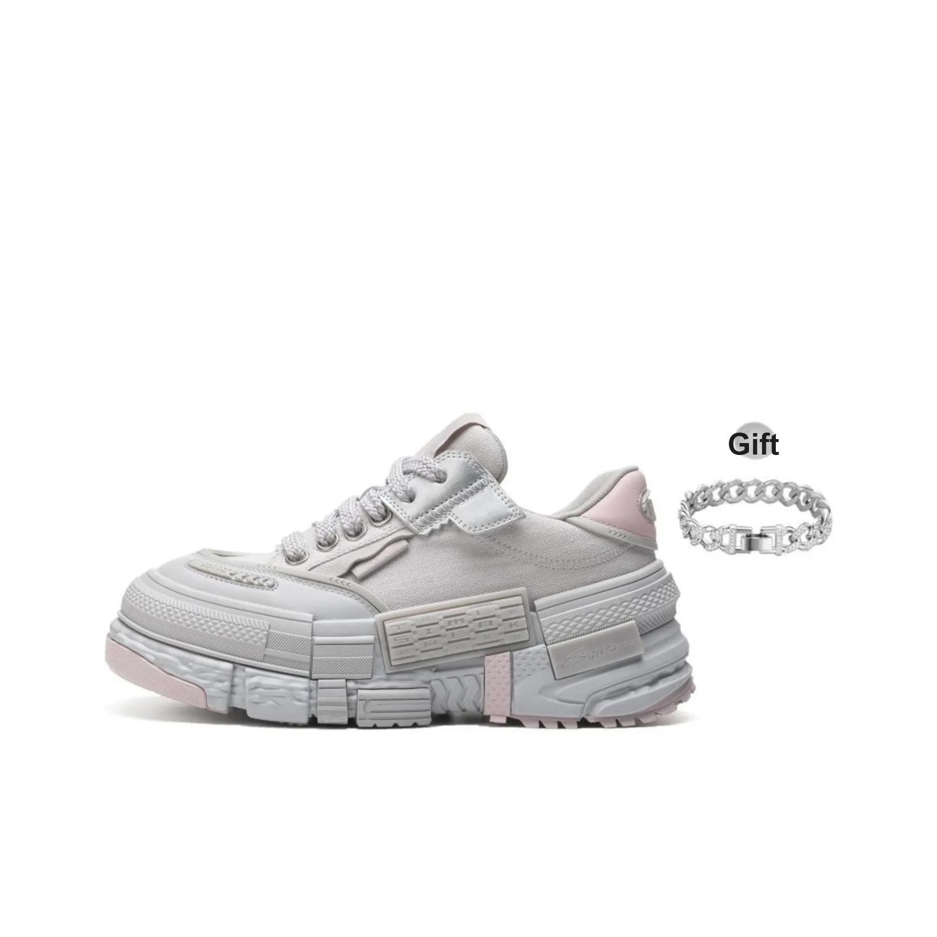 TIMESPEAK Low Top Skateboard Shoes Unisex