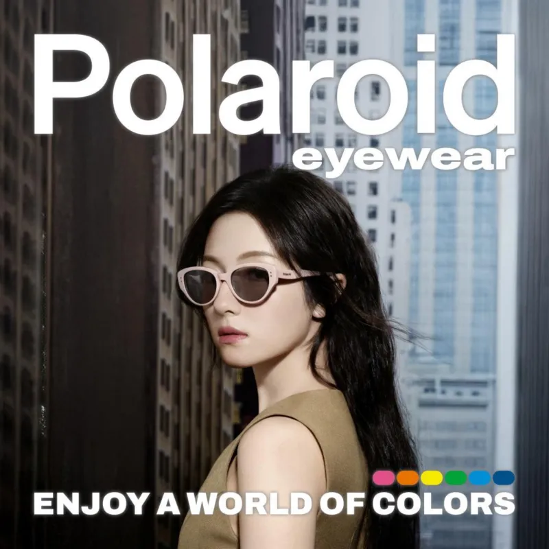 Polaroid Plate Frame Cat Eye Sunglasses Unisex-8
