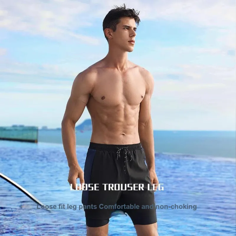 Youyou Swimming Sets Polyester, Elastane Summer Beach Vacation For Families Men's-1