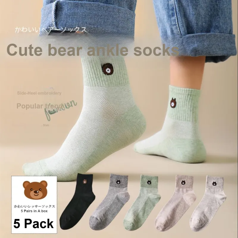 Lanza Mid Calf Socks Women's 5 Pack-1